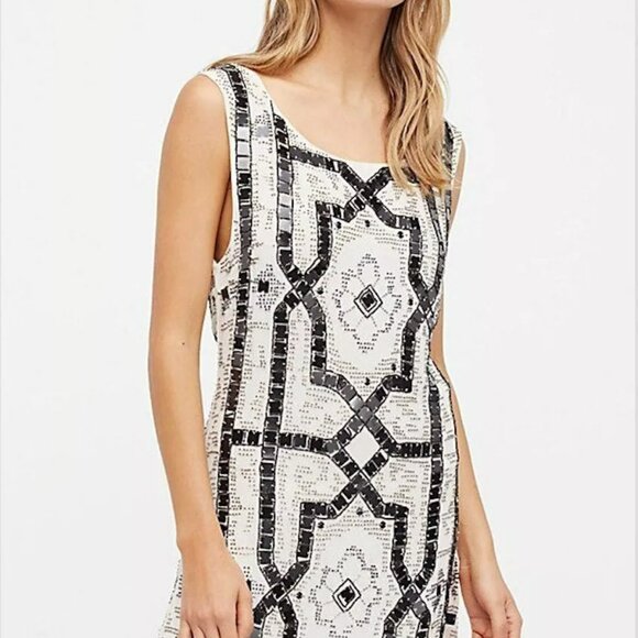 Free People Speak Easy Mini Dress.  SZ 4 - Picture 5 of 5